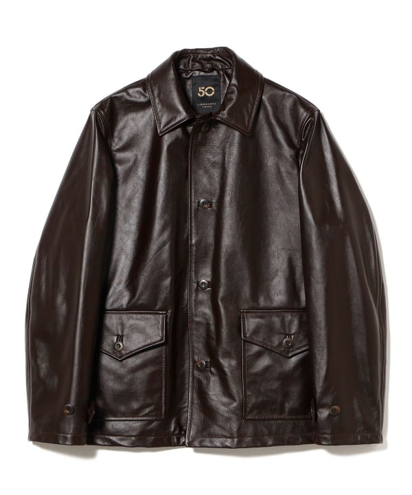 【超希少】CINQUANTA × BEAMS F別注 ホースハイドレザー CINQUANTA ブルゾン アウター × BEAMS F / 別注 ホースレザー
