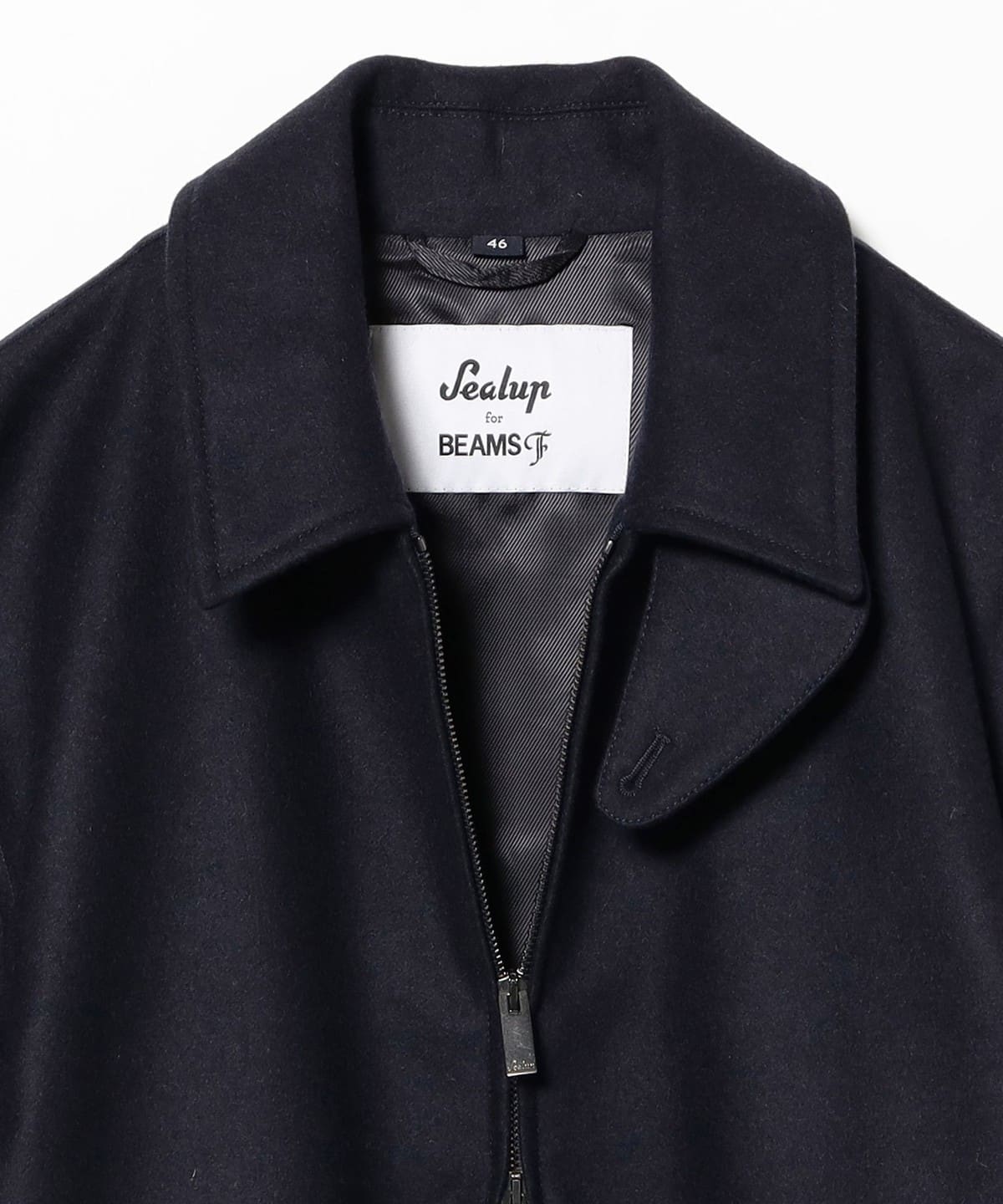 BEAMS F（ビームスF）Sealup / ウールフランネル ショートブルゾン 