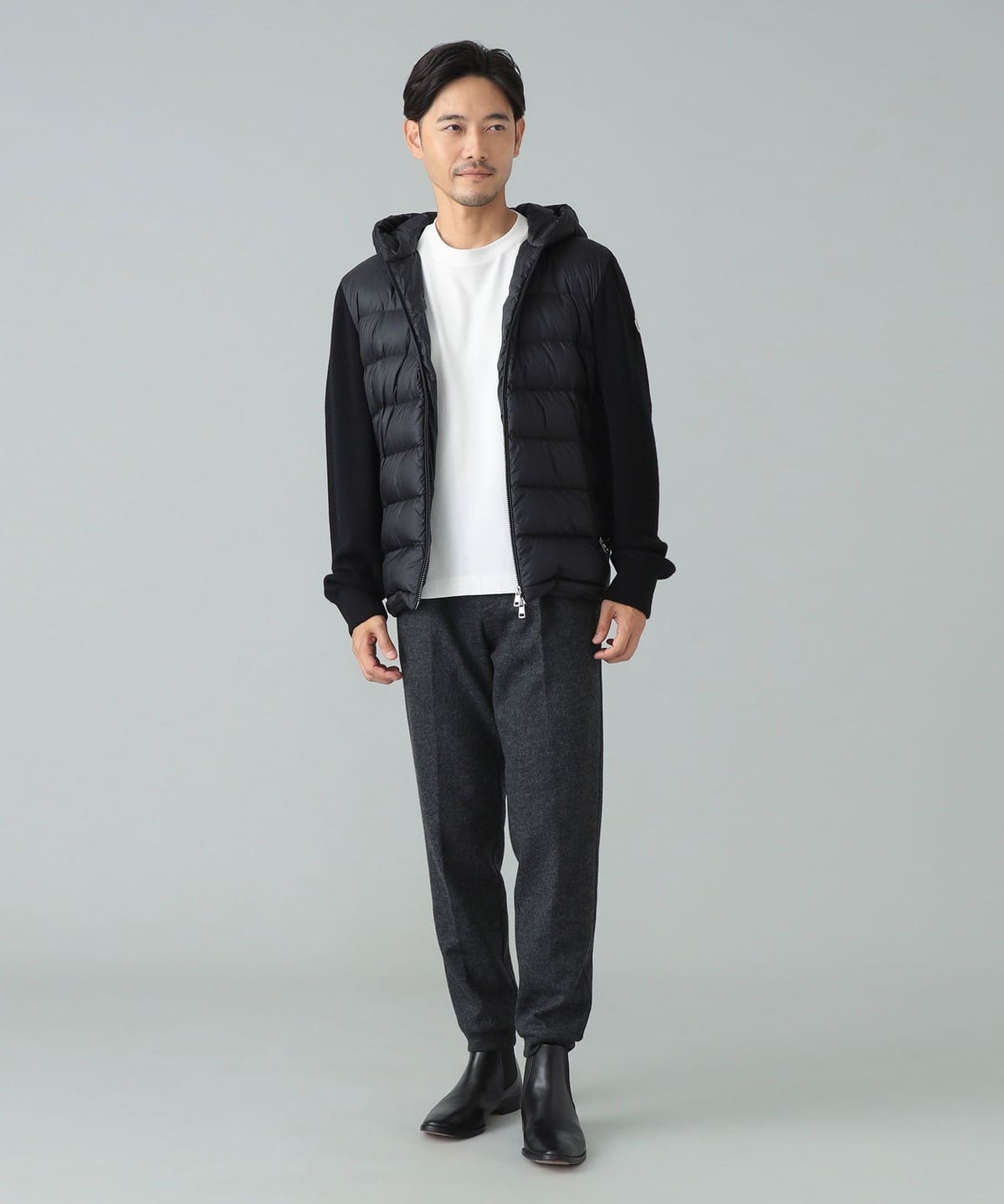 BEAMS F（ビームスF）【EXCLUSIVE】MONCLER / ニット×ナイロン