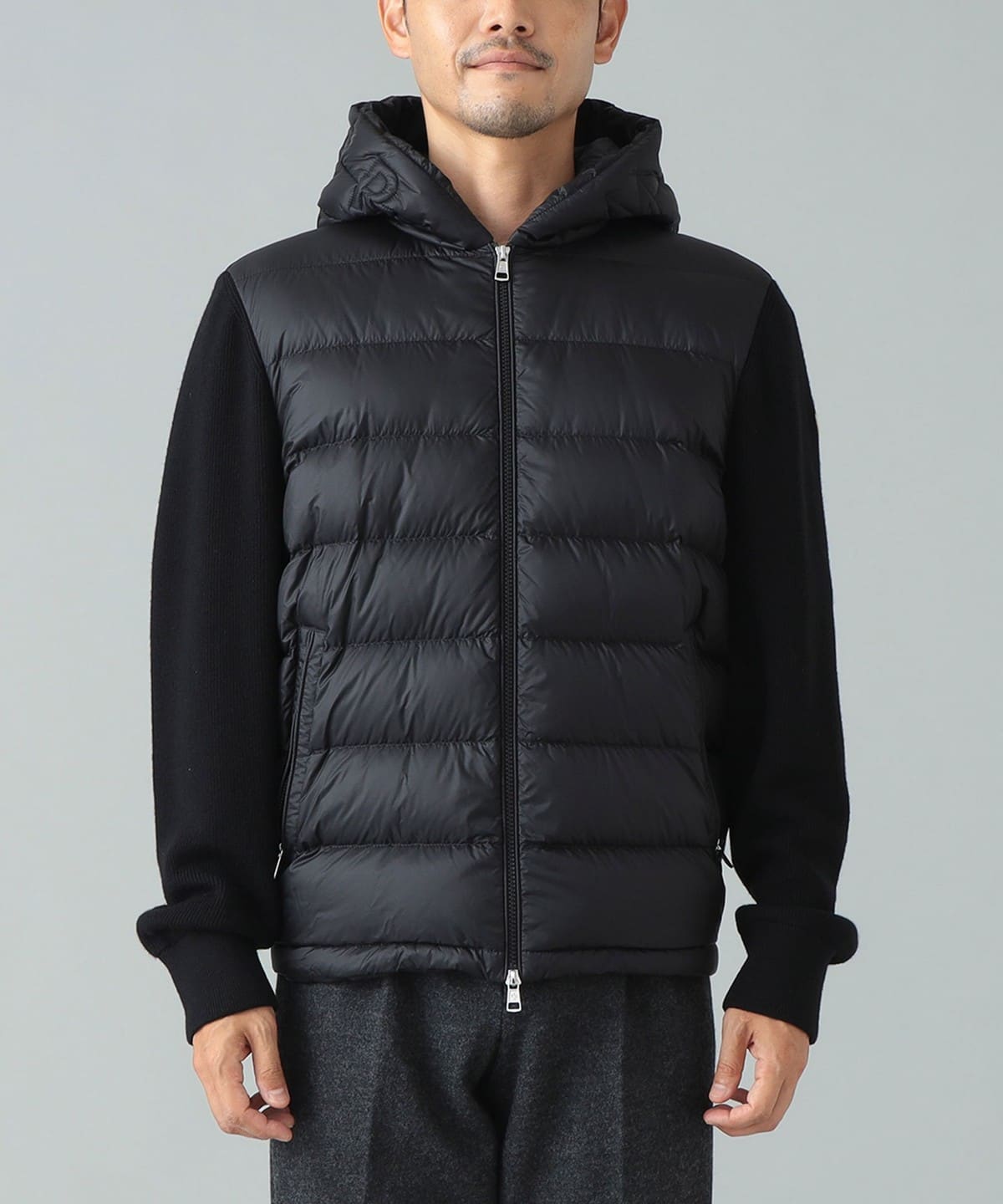 BEAMS F（ビームスF）【EXCLUSIVE】MONCLER / ニット×ナイロン