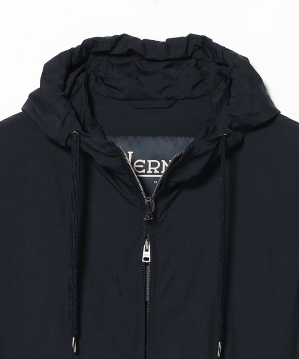 HERNO / Nylon Hooded Zip-Up Blouson