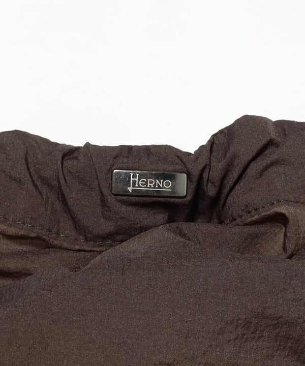 HERNO / Nylon Hooded Zip-Up Blouson