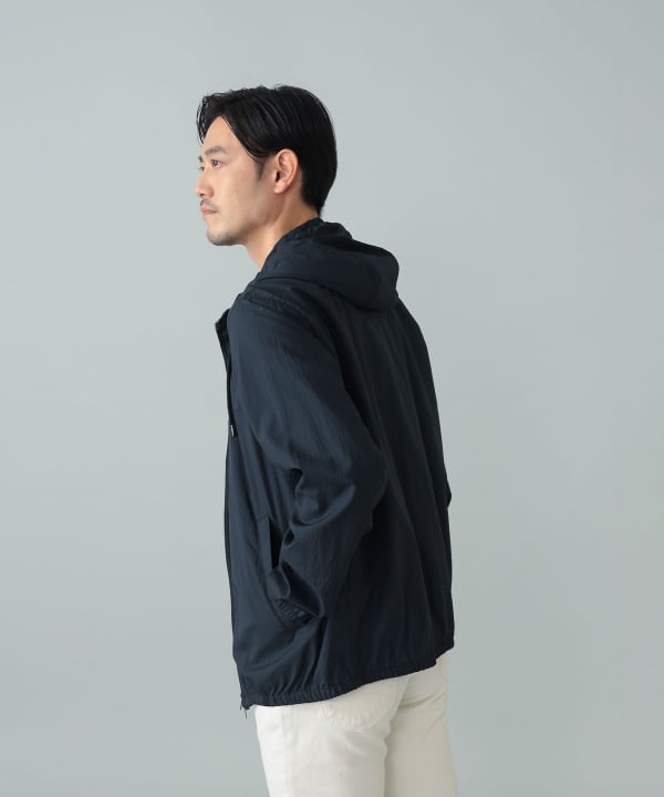 HERNO / ナイロン フーデッド ジップアップ ブルゾン Model：H176cm　Size：50