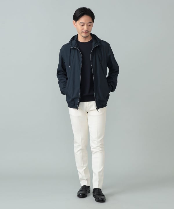 HERNO / ナイロン フーデッド ジップアップ ブルゾン Model：H176cm　Size：50