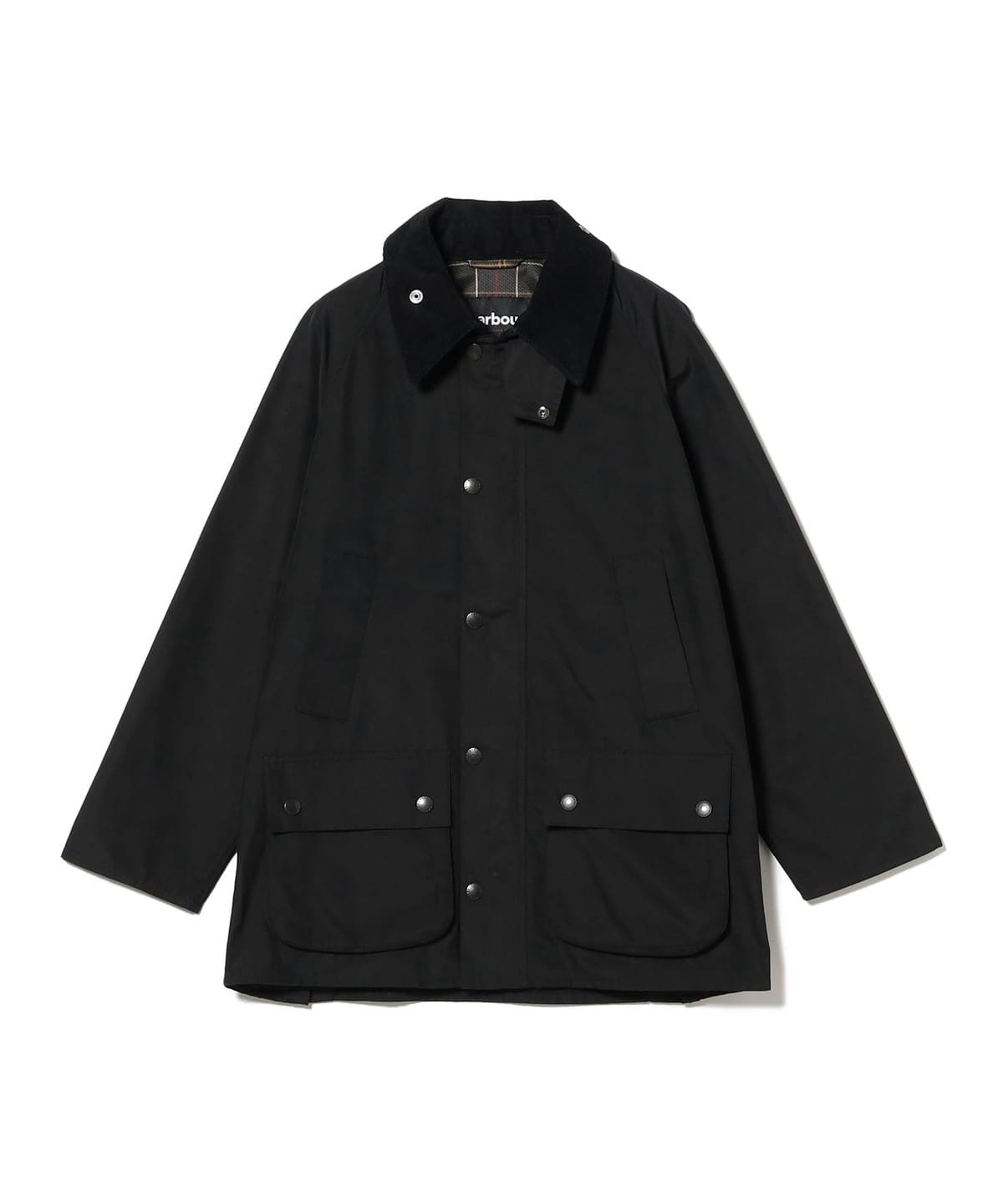�y�ʒ��zBarbour �o�u�A�[ / BEDALE CLASSIC FIT �|���G�X�e���R�b�g�� �s�[�`�X�L�� �W���P�b�g �u���]�� MEN BLACK 44