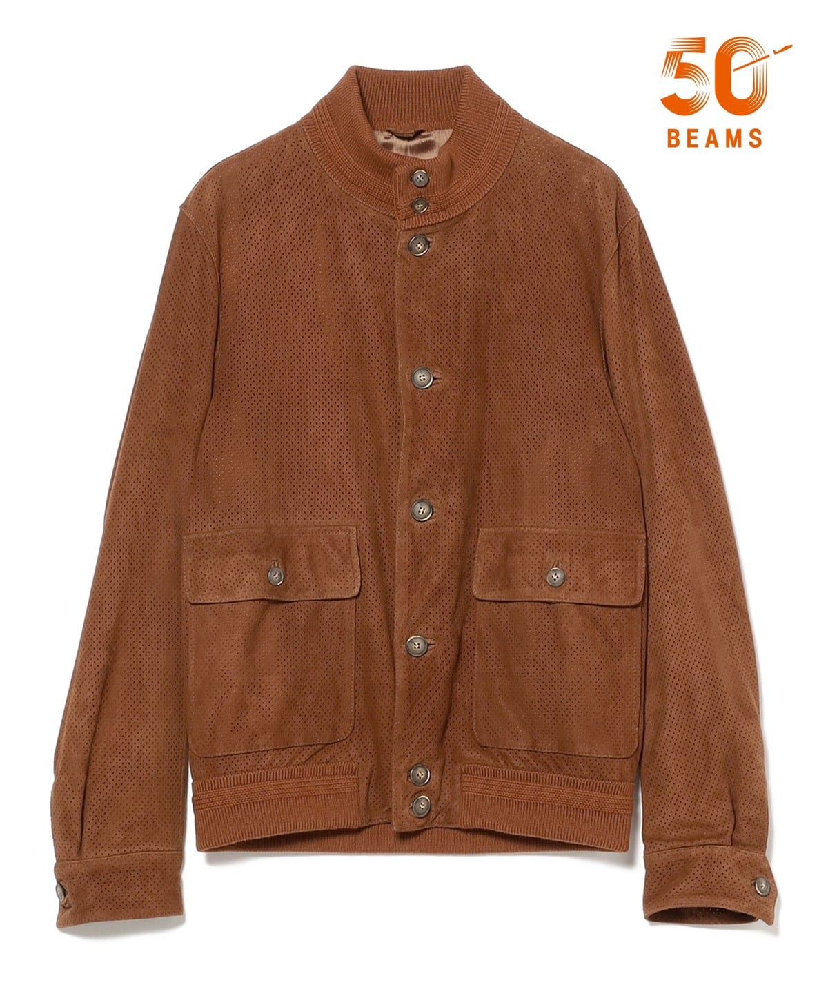 美品　CINQUANTA ドライビングブルゾン　beamsF 別注　48 BEAMS F（ビームスF）【別注】CINQUANTA / スエード ドライビング