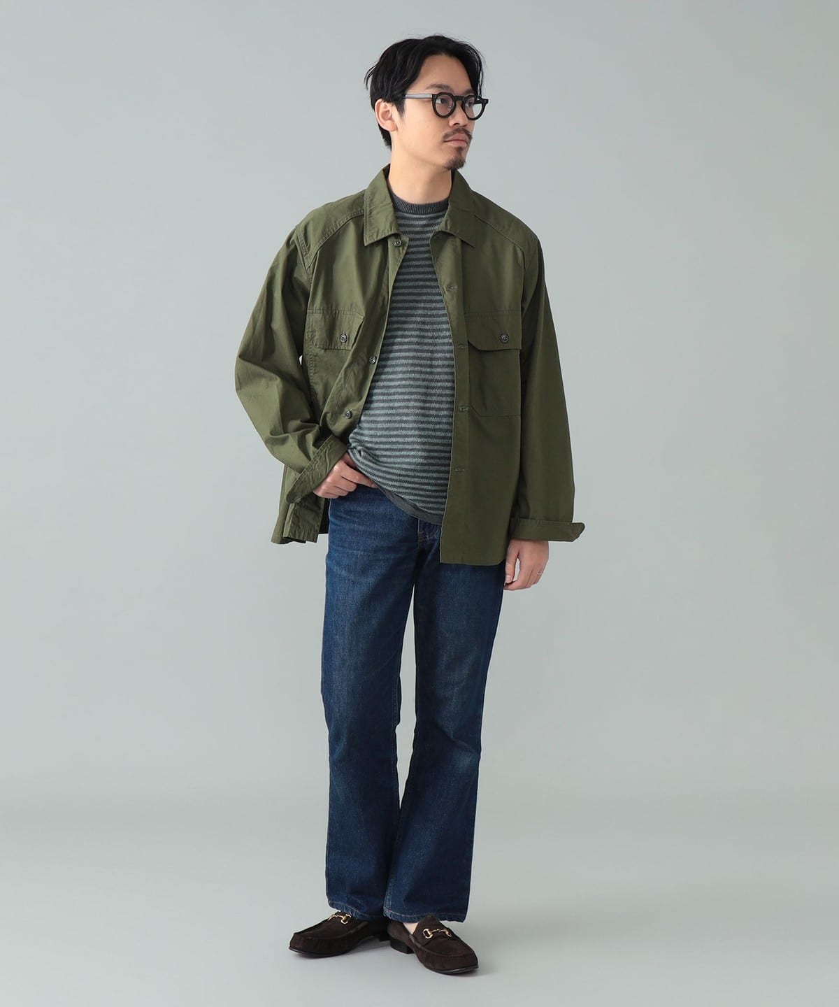 BEAMS F（ビームスF）*A VONTADE / コットンポプリン シャツ