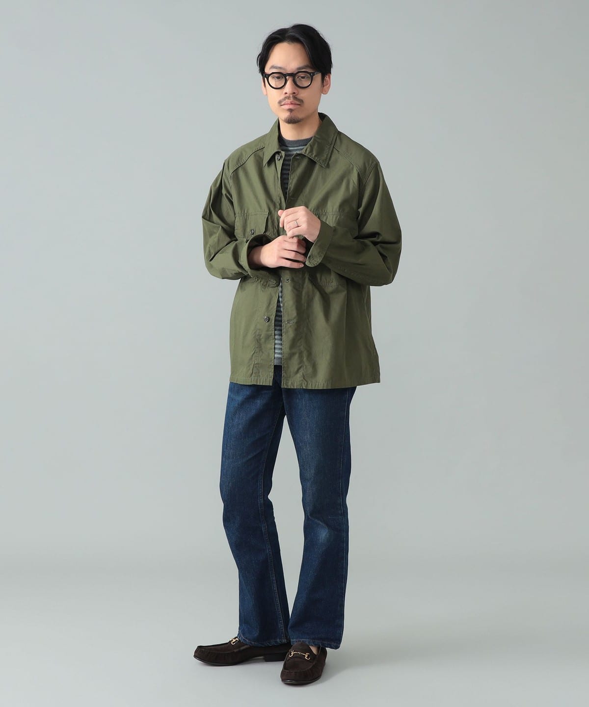 BEAMS F（ビームスF）*A VONTADE / コットンポプリン シャツ