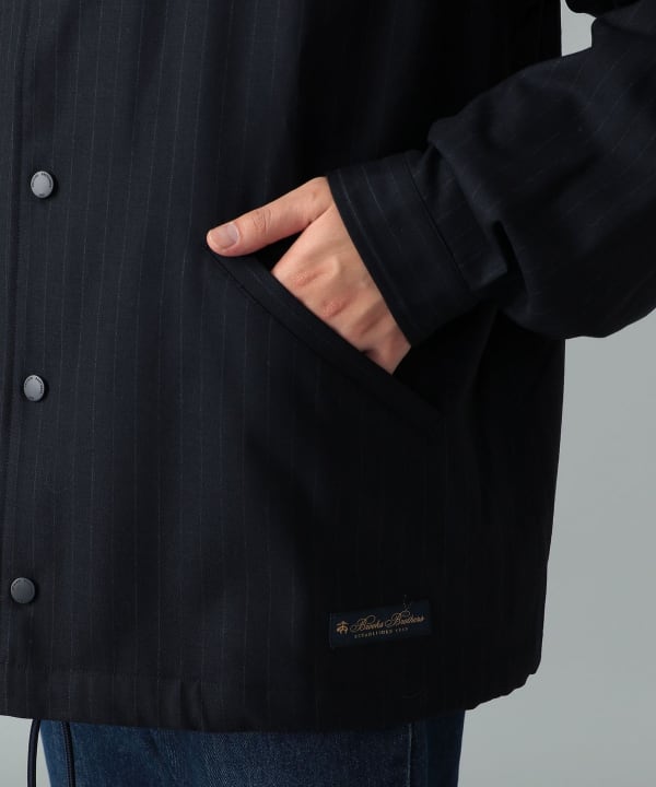 【+10%ポイントUP】Brooks Brothers / ストライプ コーチ ジャケット