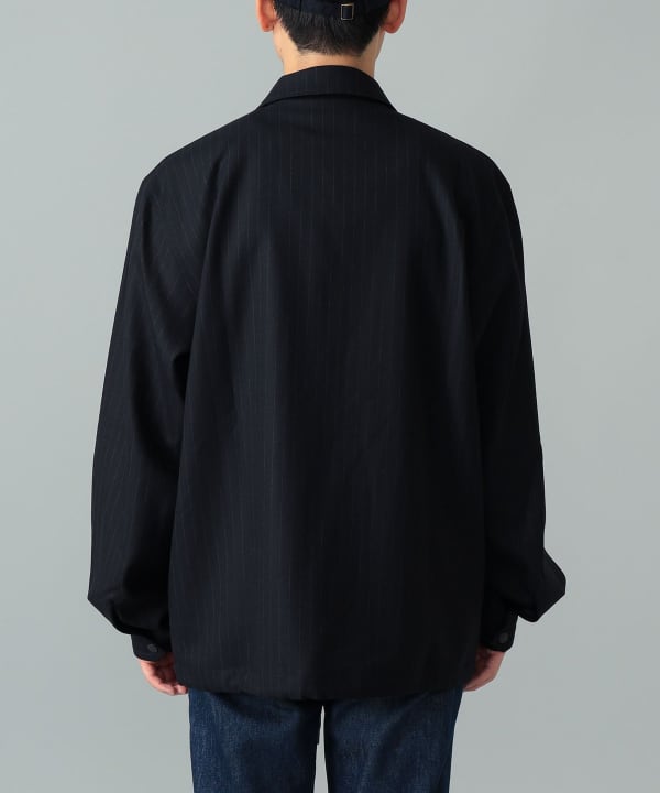 【+10%ポイントUP】Brooks Brothers / ストライプ コーチ ジャケット Model：H175cm　Size：L
