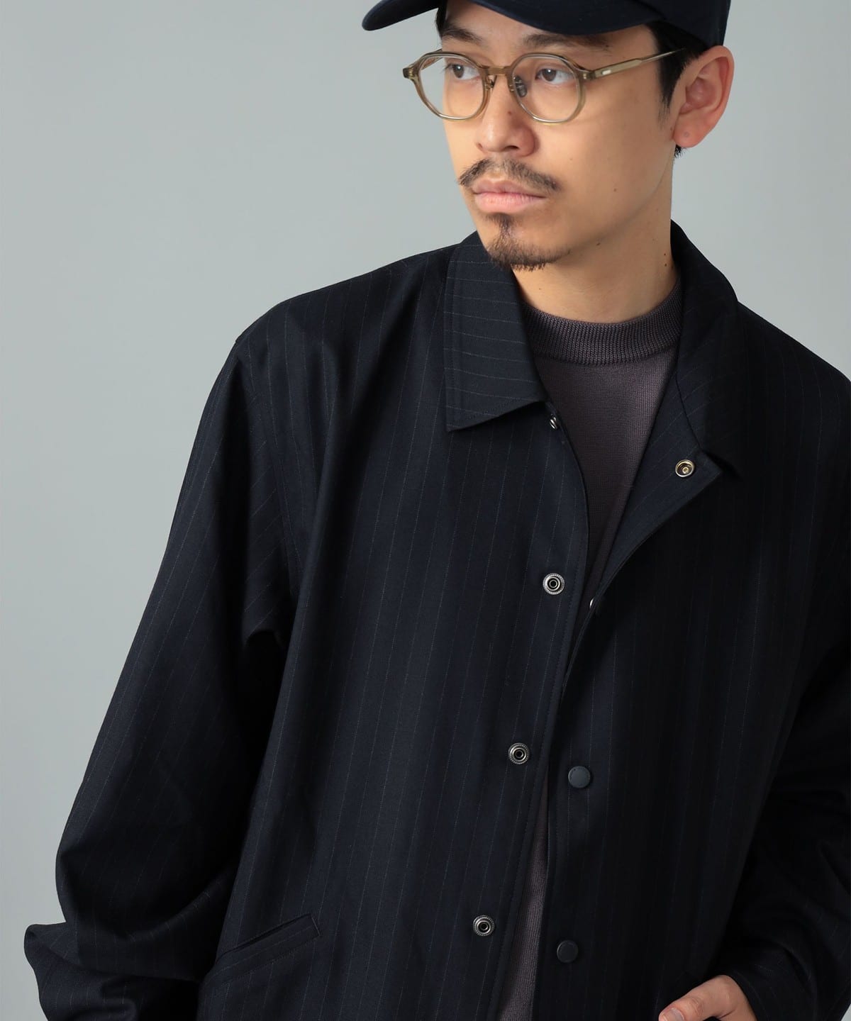 BEAMS F（ビームスF）Brooks Brothers / ストライプ コーチ ジャケット