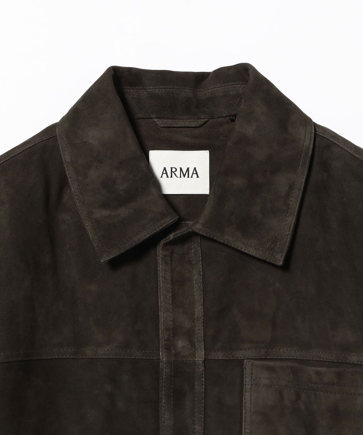 専用 BEAMS F × Y.AKAMINE 希少 三者混 アンコン 44 BEAMS F（ビームスF）【別注】ARMA / NIKLAS ラムスエード シャツ