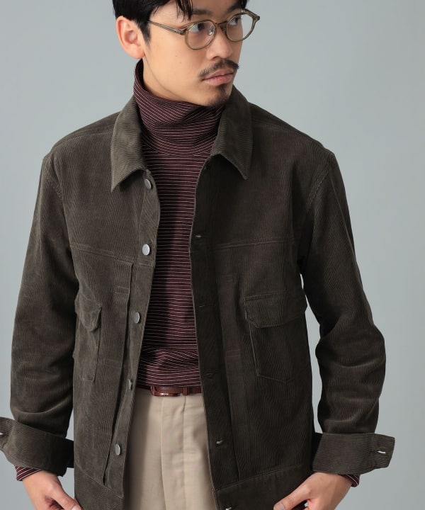 Jeanik / コットン コーデュロイ 2ndタイプ ブルゾン Model：H175cm　Size：L