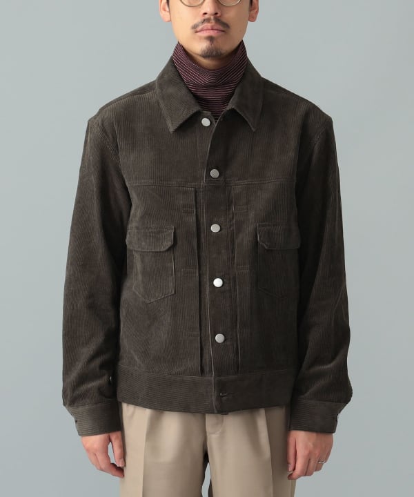 Jeanik / コットン コーデュロイ 2ndタイプ ブルゾン Model：H175cm　Size：L