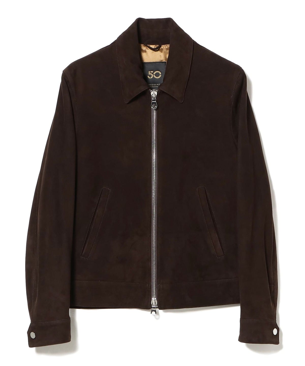 美品 CINQUANTA × BEAMS F 別注 スエード ブルゾン 46 美品 CINQUANTA × BEAMS F 別注 スエード ブルゾン 46 BEAMS F