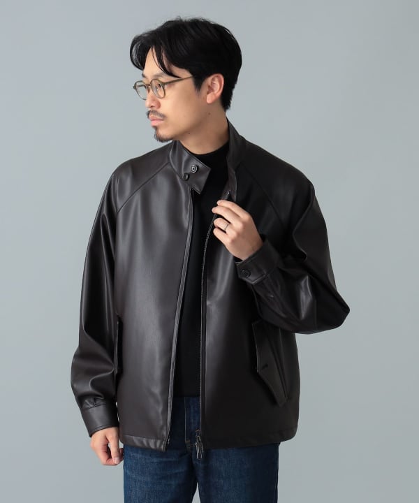 【+10%ポイントUP】【別注】BARACUTA / G4 フェイクレザー ショート ブルゾン