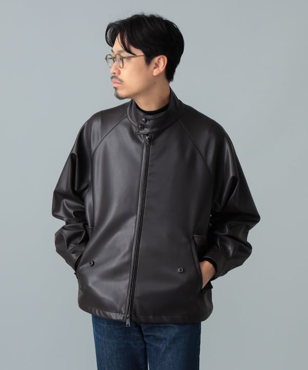 【+10%ポイントUP】【別注】BARACUTA / G4 フェイクレザー ショート ブルゾン