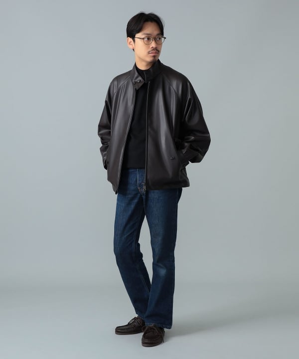 【+10%ポイントUP】【別注】BARACUTA / G4 フェイクレザー ショート ブルゾン
