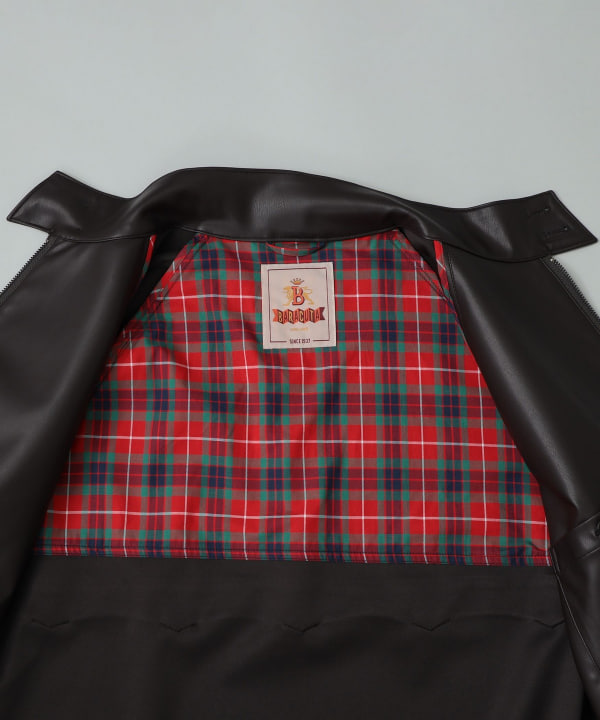 【+10%ポイントUP】【別注】BARACUTA / G4 フェイクレザー ショート ブルゾン