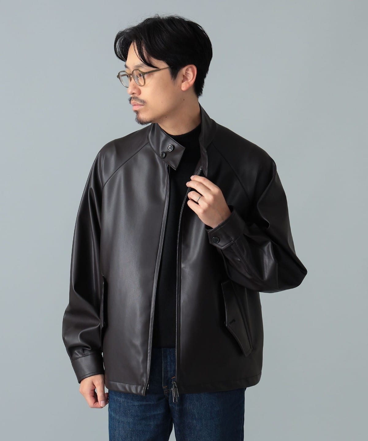 BEAMS F（ビームスF）【別注】BARACUTA / G4 フェイクレザー ショート