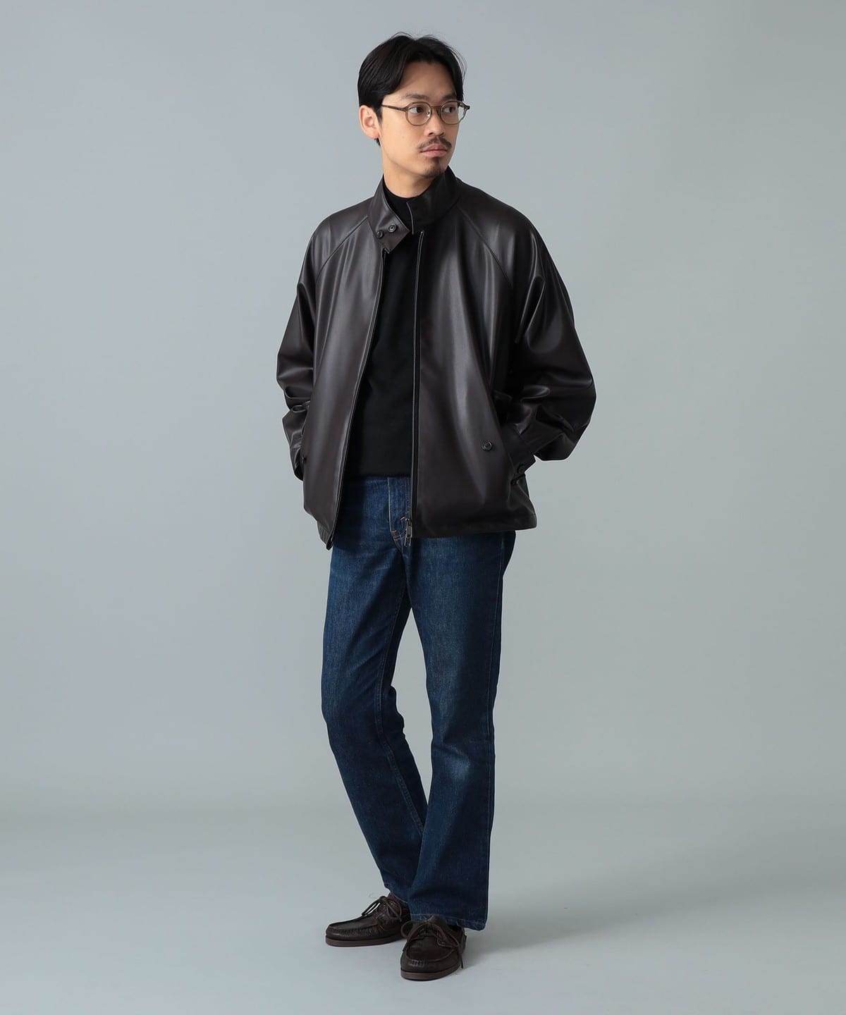 BEAMS F（ビームスF）【別注】BARACUTA / G4 フェイクレザー ショート