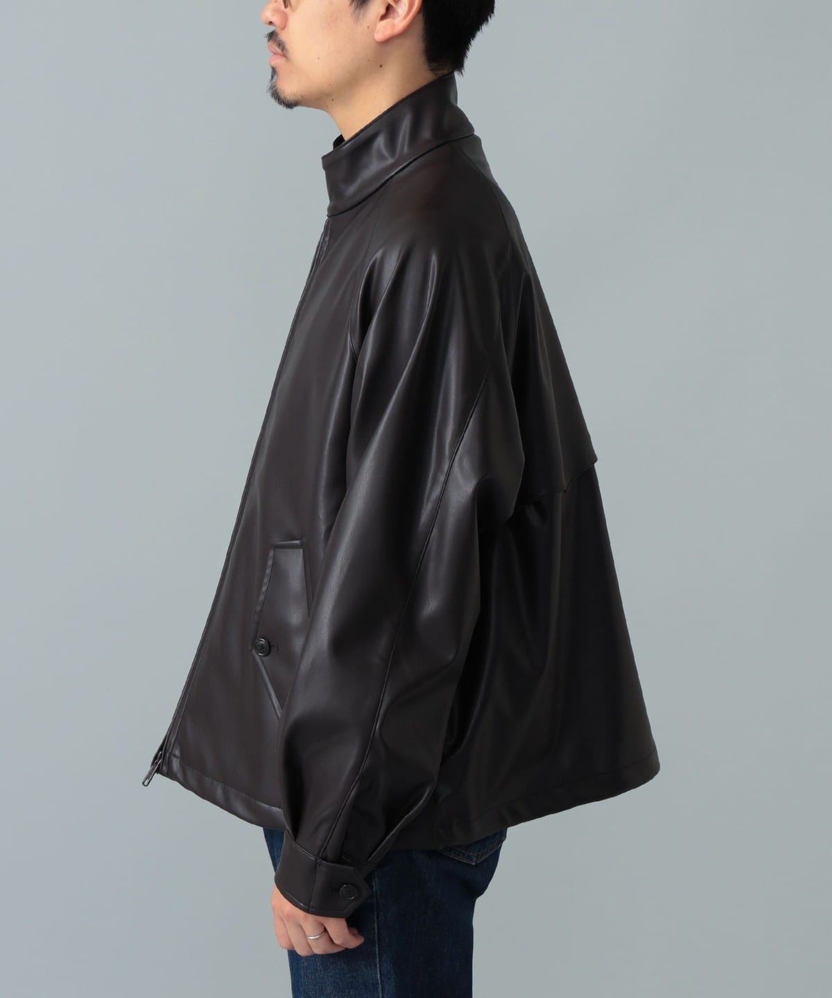 BEAMS F（ビームスF）【別注】BARACUTA / G4 フェイクレザー ショート