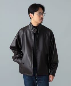 【+10%ポイントUP】【別注】BARACUTA / G4 フェイクレザー ショート ブルゾン