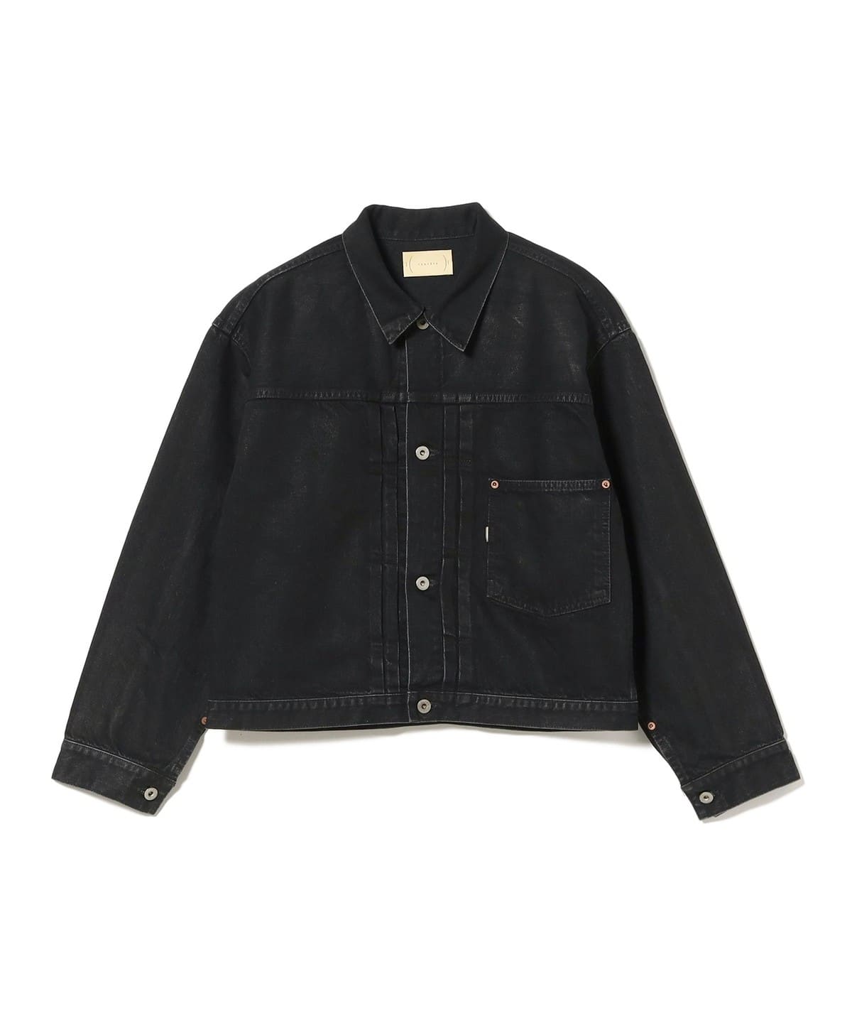 BEAMS F（ビームスF）cantate / WWⅡT-BACK ブラックデニム ジャケット