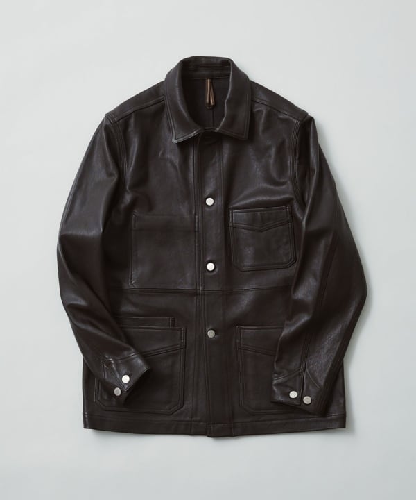 【別注】Drake’s × BEAMS F / ラムレザー チョアジャケット
