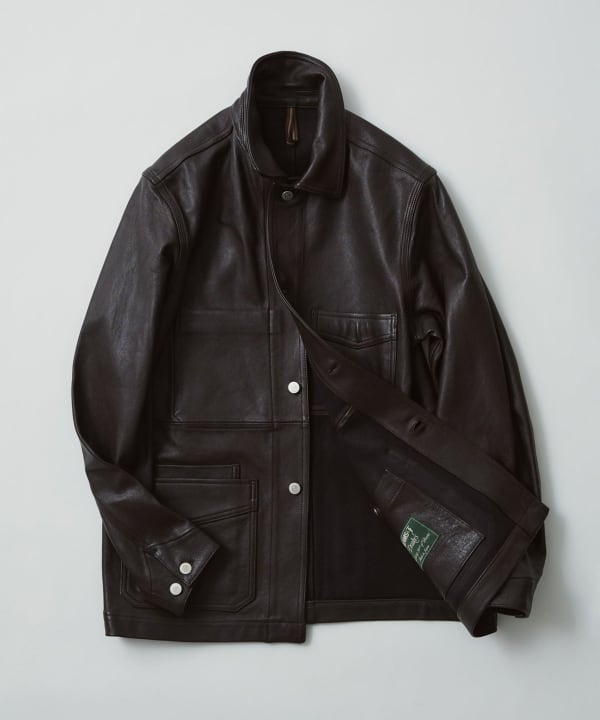 【別注】Drake’s × BEAMS F / ラムレザー チョアジャケット