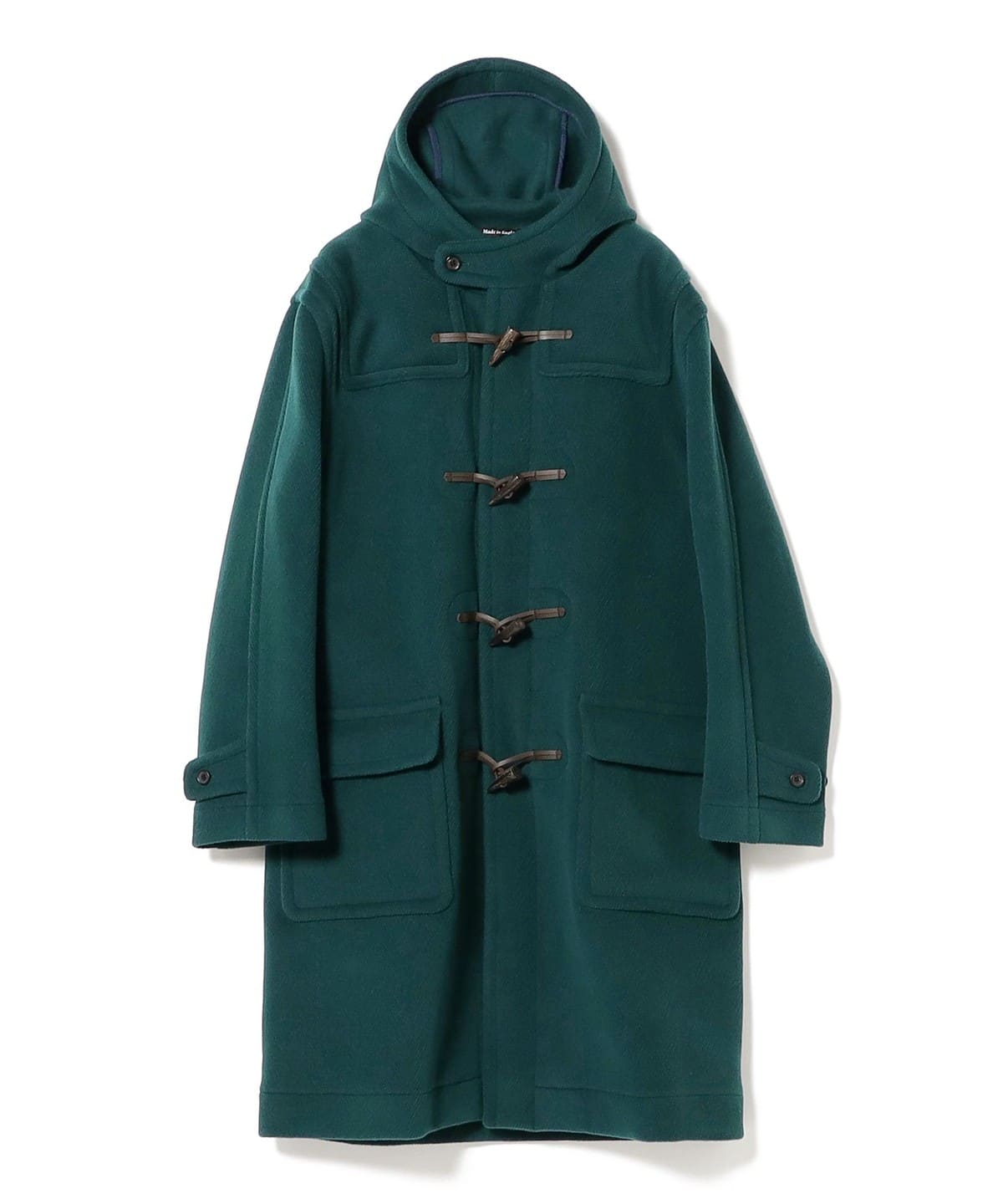 【別注】INVERTERE インバーティア / ヘリンボーン ダッフルコート コート MEN TEAL BLUE 40 【別注】INVERTERE インバーティア / ヘリンボーン ダッフルコート コート MEN TEAL BLUE 40