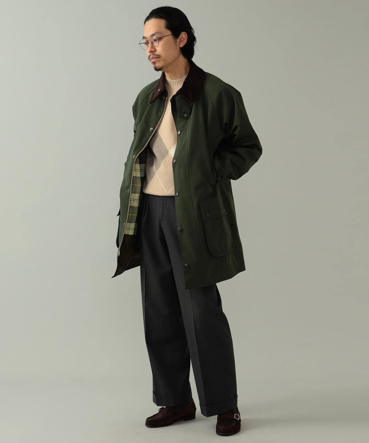 BEAMS F（ビームスF）Barbour × BEAMS F / 別注 GAMEFAIR 2レイヤー