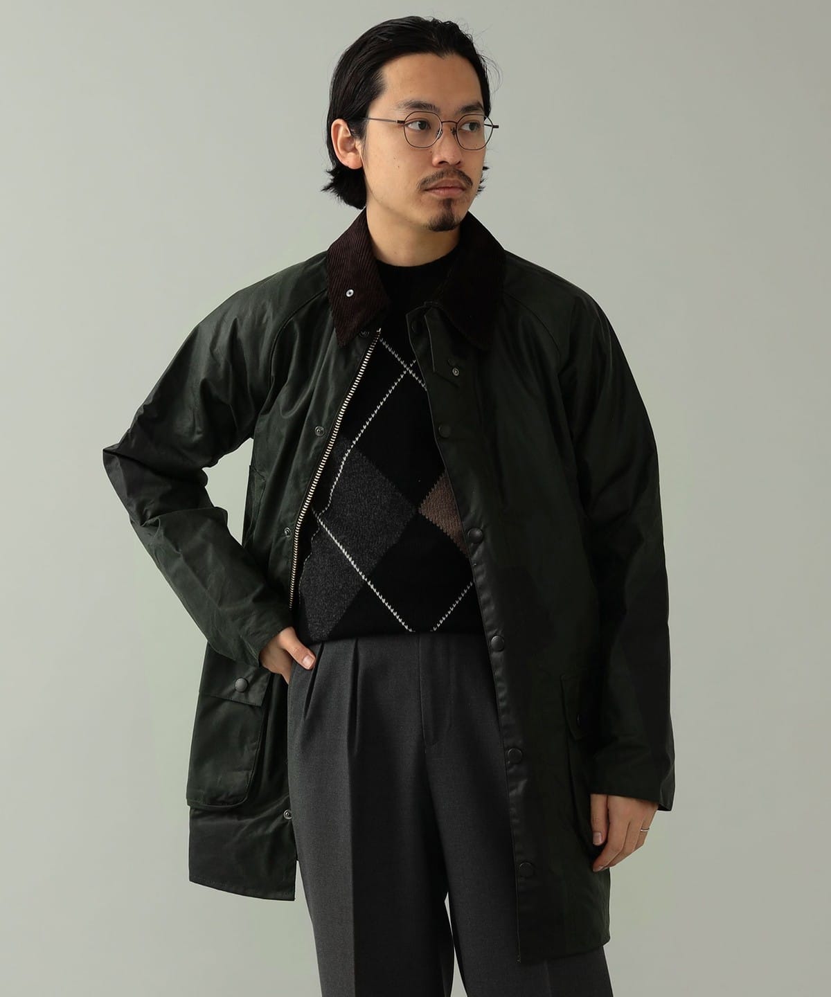 BEAMS F（ビームスF）Barbour / GAMEFAIR オイルド コート（コート ...