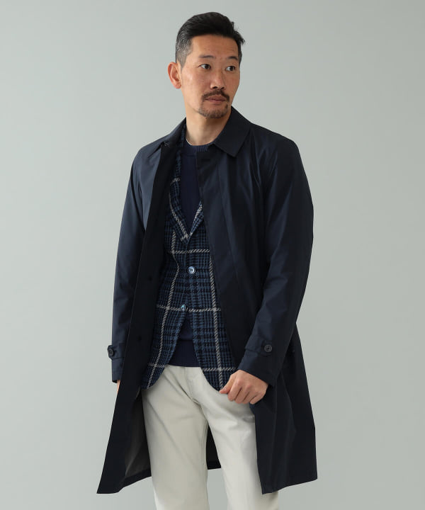 BEAMS F（ビームスF）HERNO / ベルテッド ステンカラー コート