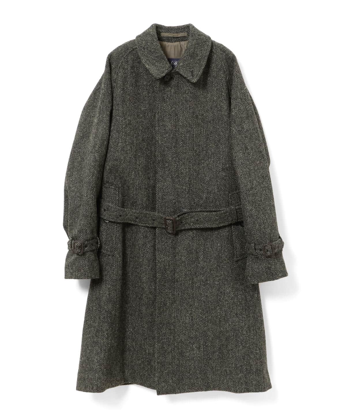 HARRIS TWEED REVERSIBLE COLLA COAT | nate-hospital.com