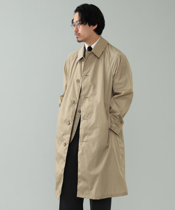 BEAMS F BEAMS BEAMS F / Raglan Sleeve Stainless Steel Collar Coat 