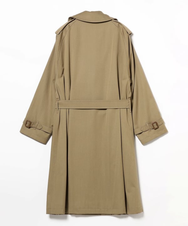 BEAMS F F CONCETTO / wool cotton gabin trench BEAMS (coat trench 