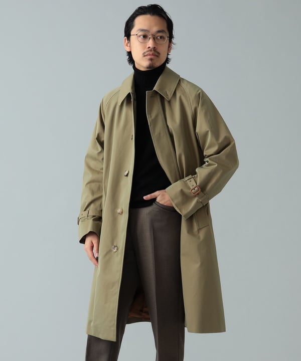 BEAMS F BEAMS BEAMS F / Single Raglan Sleeve Belted Coat (Coat 