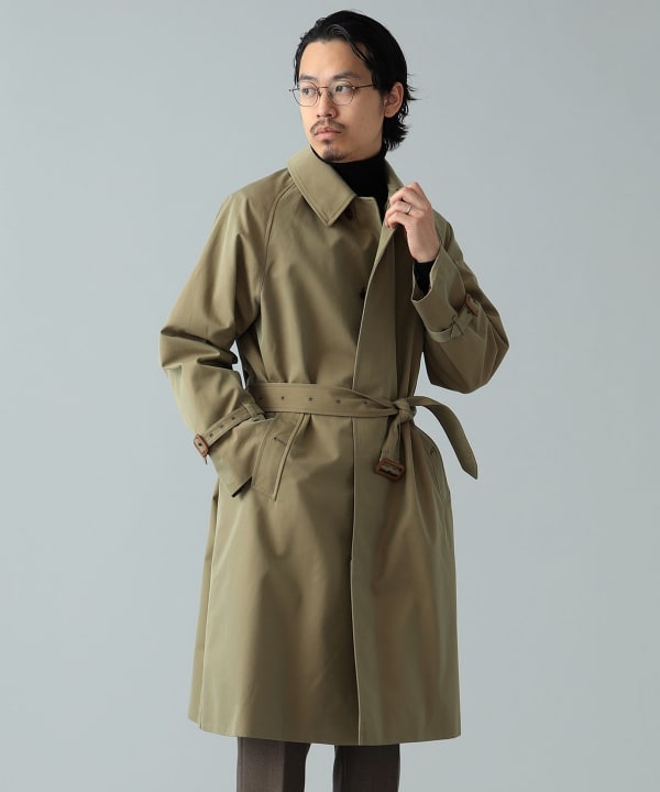 BEAMS F BEAMS BEAMS F / Single Raglan Sleeve Belted Coat (Coat 