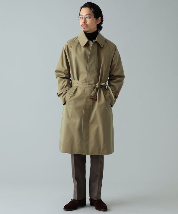 BEAMS F BEAMS BEAMS F / Single Raglan Sleeve Belted Coat (Coat 