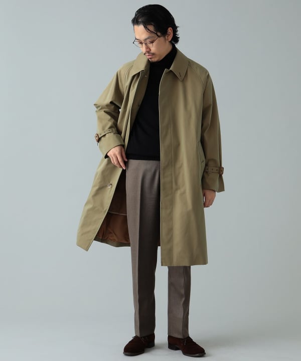 BEAMS F BEAMS BEAMS F / Single Raglan Sleeve Belted Coat (Coat 