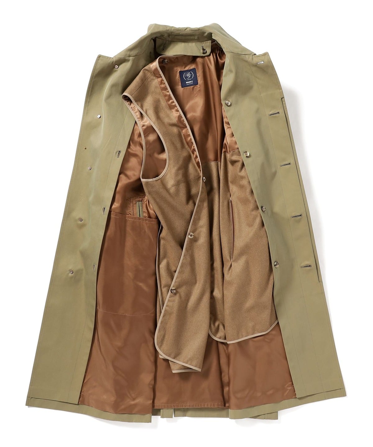 BEAMS F BEAMS BEAMS F / Single Raglan Sleeve Belted Coat (Coat 