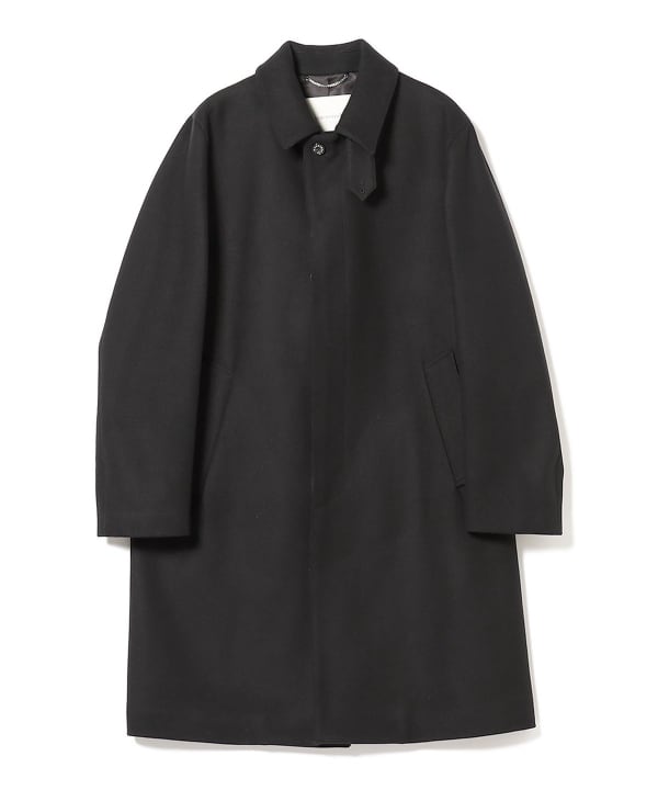 BEAMS F BEAMS / DUNKELD Melton stainless steel collar coat (coat 