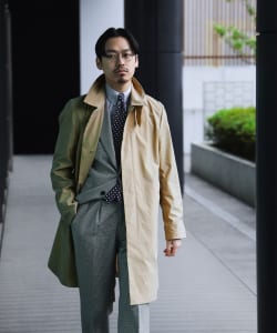 ▲MACKINTOSH / DUNKELD ポリエステル ステンカラーコート