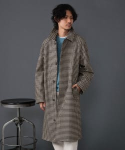 BEAMS F（ビームスF）MACKINTOSH / 別注 BALFIELD ウール ガンクラブチェック ラグランスリーブ バルカラーコート（コート  ステンカラーコート）通販｜BEAMS