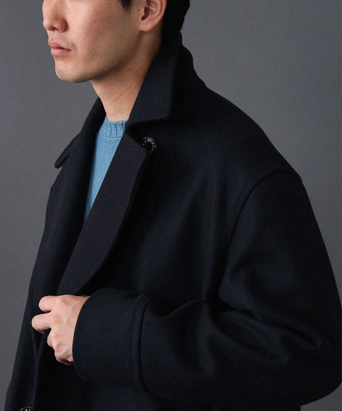 BEAMS F（ビームスF）MACKINTOSH / HUMBIE P-COAT ウール ピーコート 