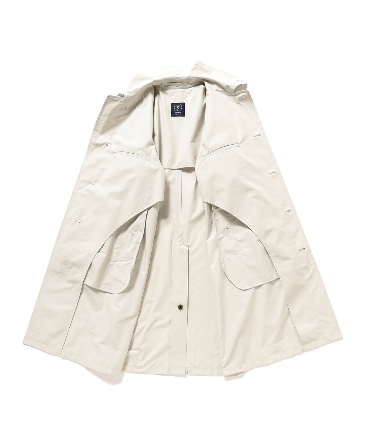 BEAMS F（ビームスF）シングルラグランスリーブ バルカラーコート
