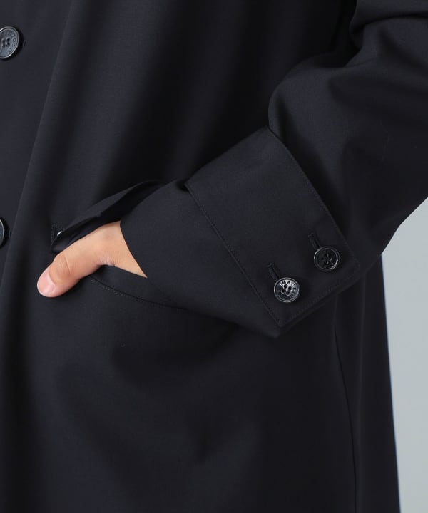 MACKINTOSH ネイビー ウールコート BEAMS F（ビームスF）【別注】MACKINTOSH / HUMBIE ネイビー