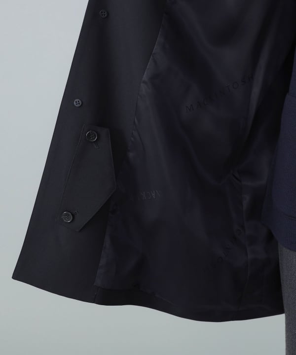 BEAMS F（ビームスF）【別注】MACKINTOSH / HUMBIE ネイビー ウール