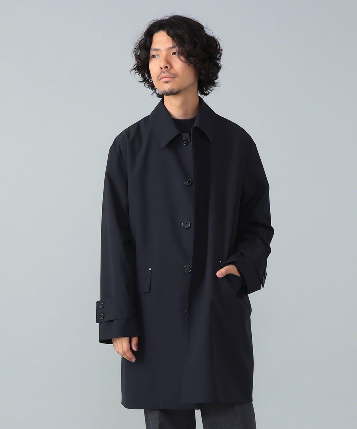 BEAMS F（ビームスF）【別注】MACKINTOSH / HUMBIE ネイビー